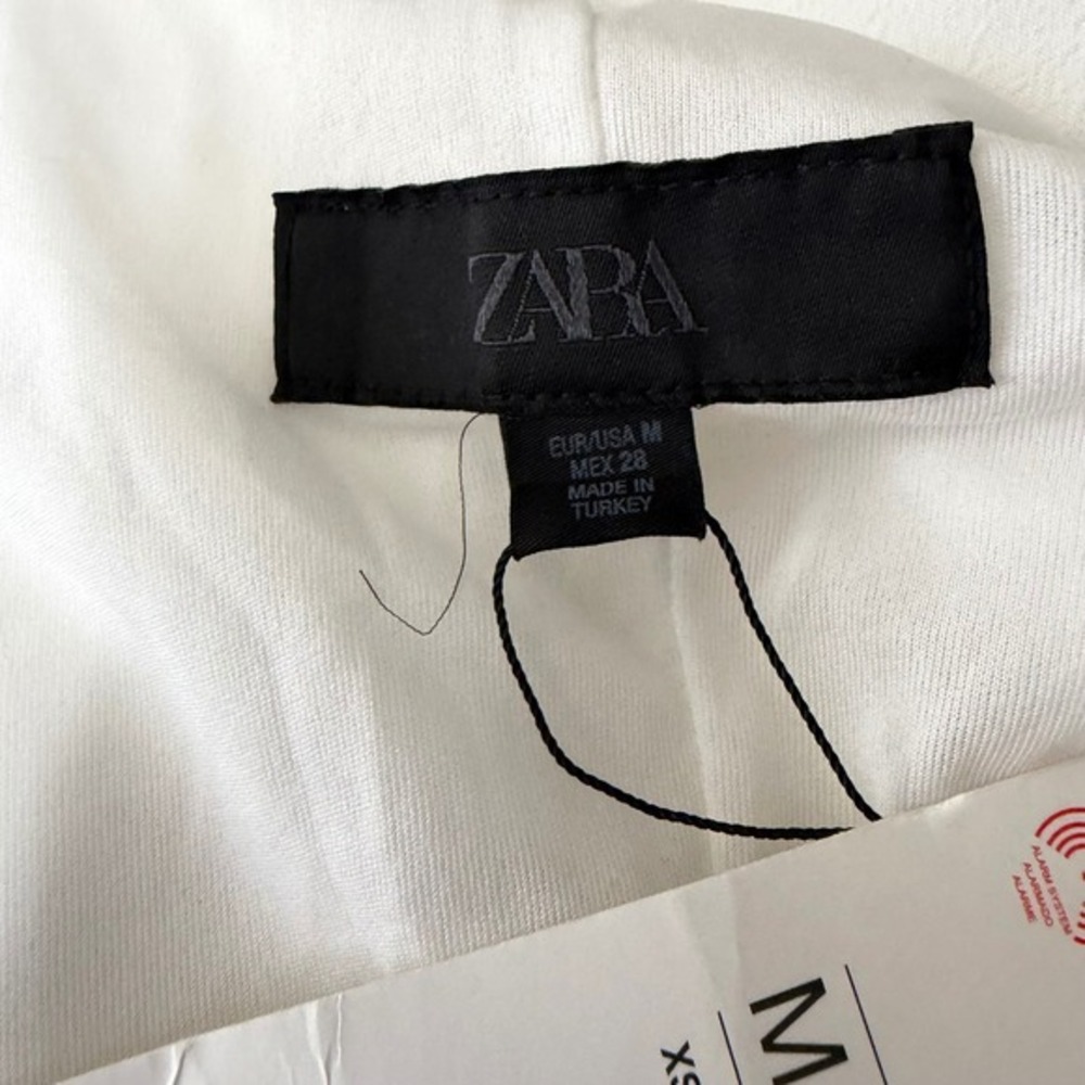 Zara White Ruffled Mini Dress - Picture 7 of 9
